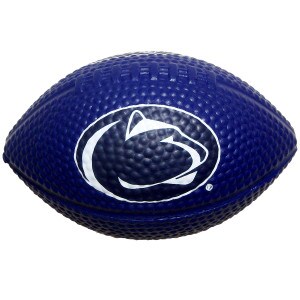 navy stress ball football with athletic logo image